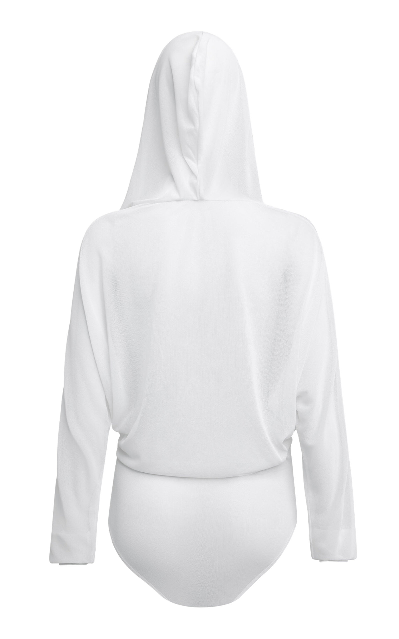 Hooded Knit Bodysuit white - 2