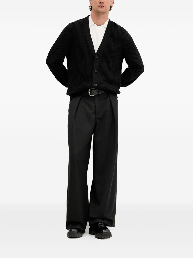 HUGO ribbed button cardigan outlook
