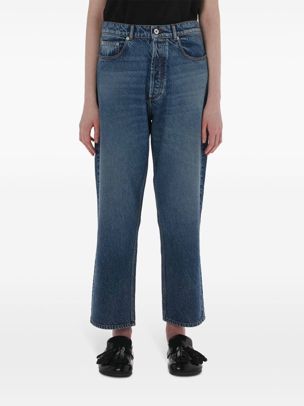 cropped straight-leg jeans - 3