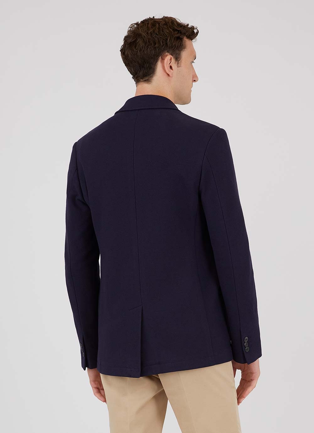 Cotton Piqué Unstructured Blazer - 4