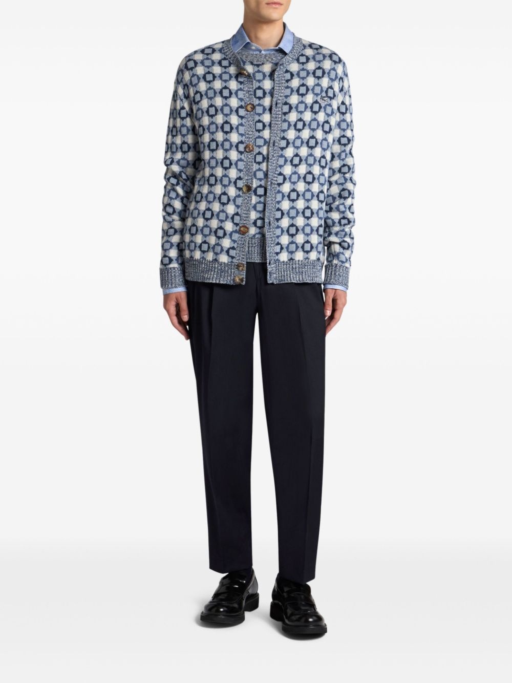 jacquard vest - 2