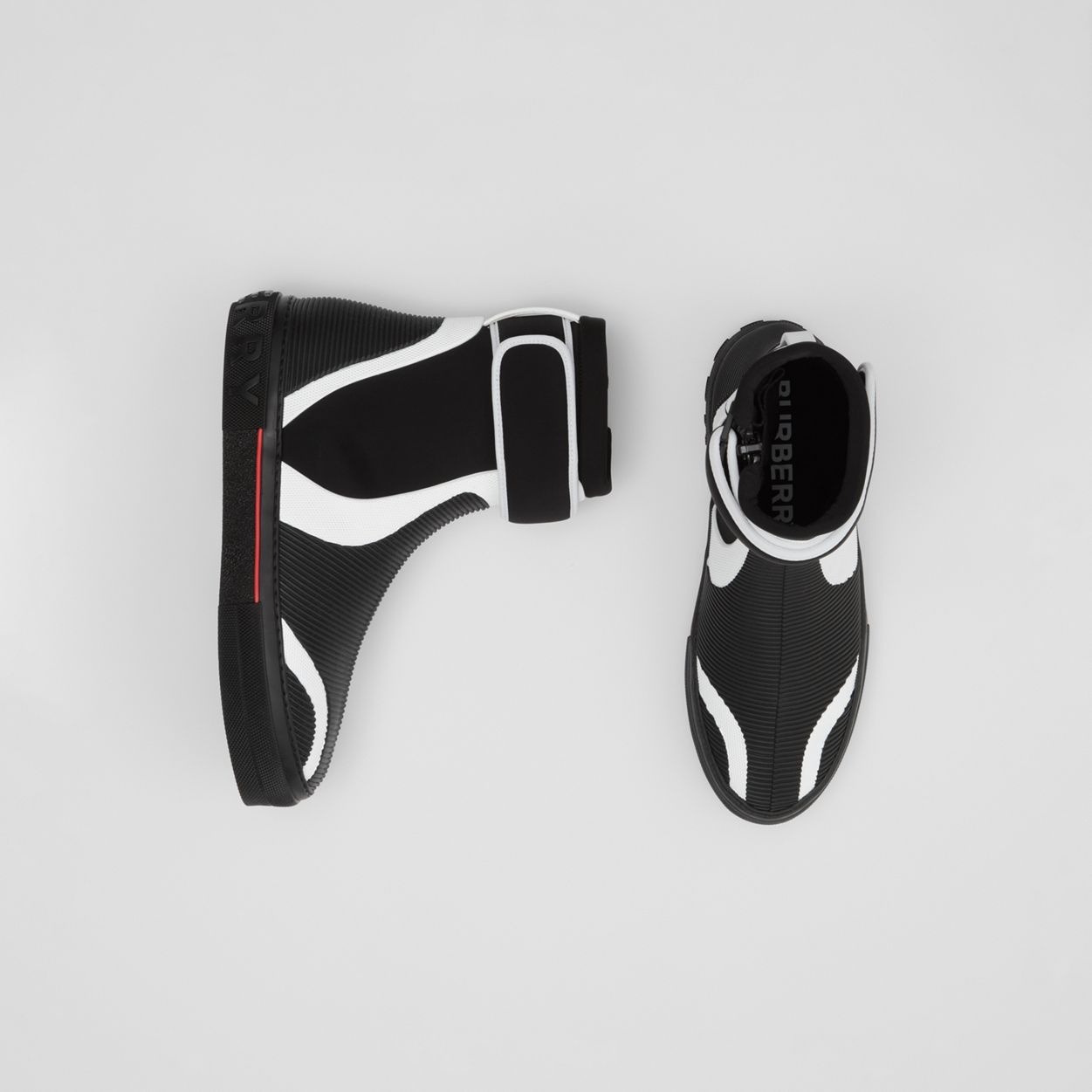 Stretch Nylon and Rubber Sub High-top Sneakers - 6