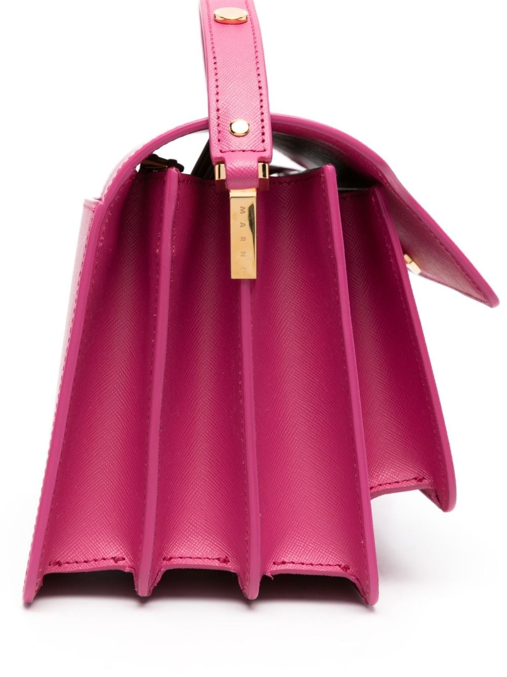 Trunk leather crossbody bag - 4