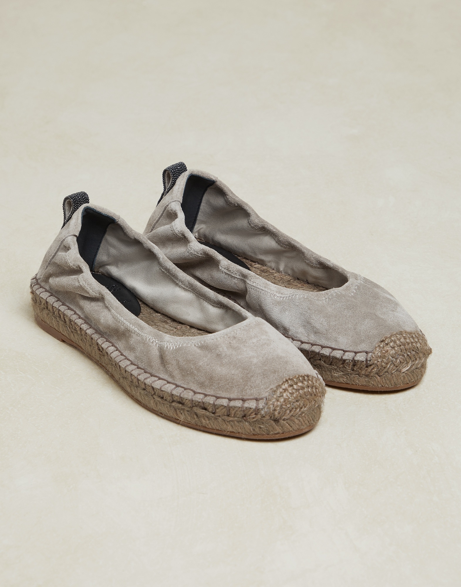 Suede espadrilles with precious detail - 2