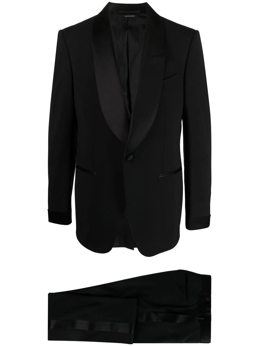 tailored single-breasted suit - 1