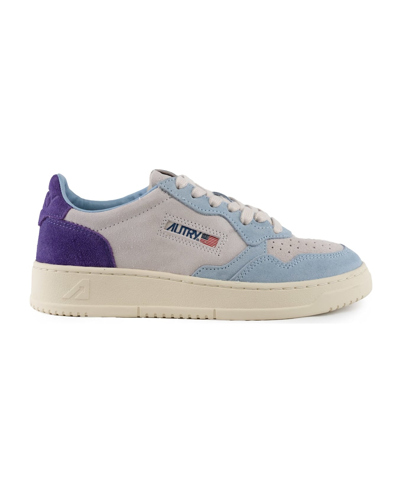 Autry Medalist Low Tricolor Suede Sneakers - 1