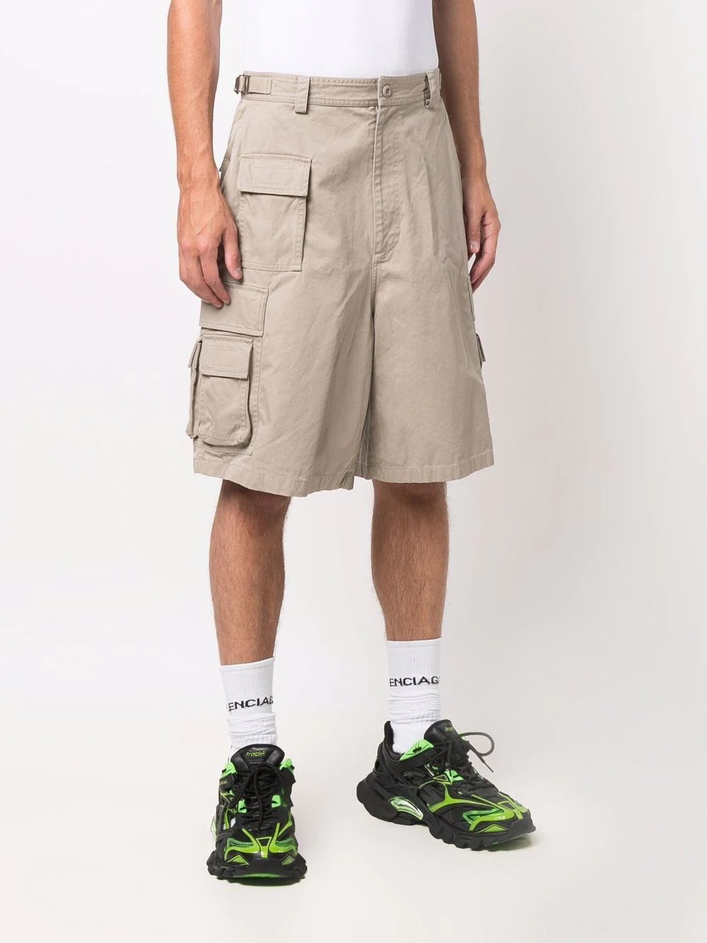 cotton cargo shorts - 3