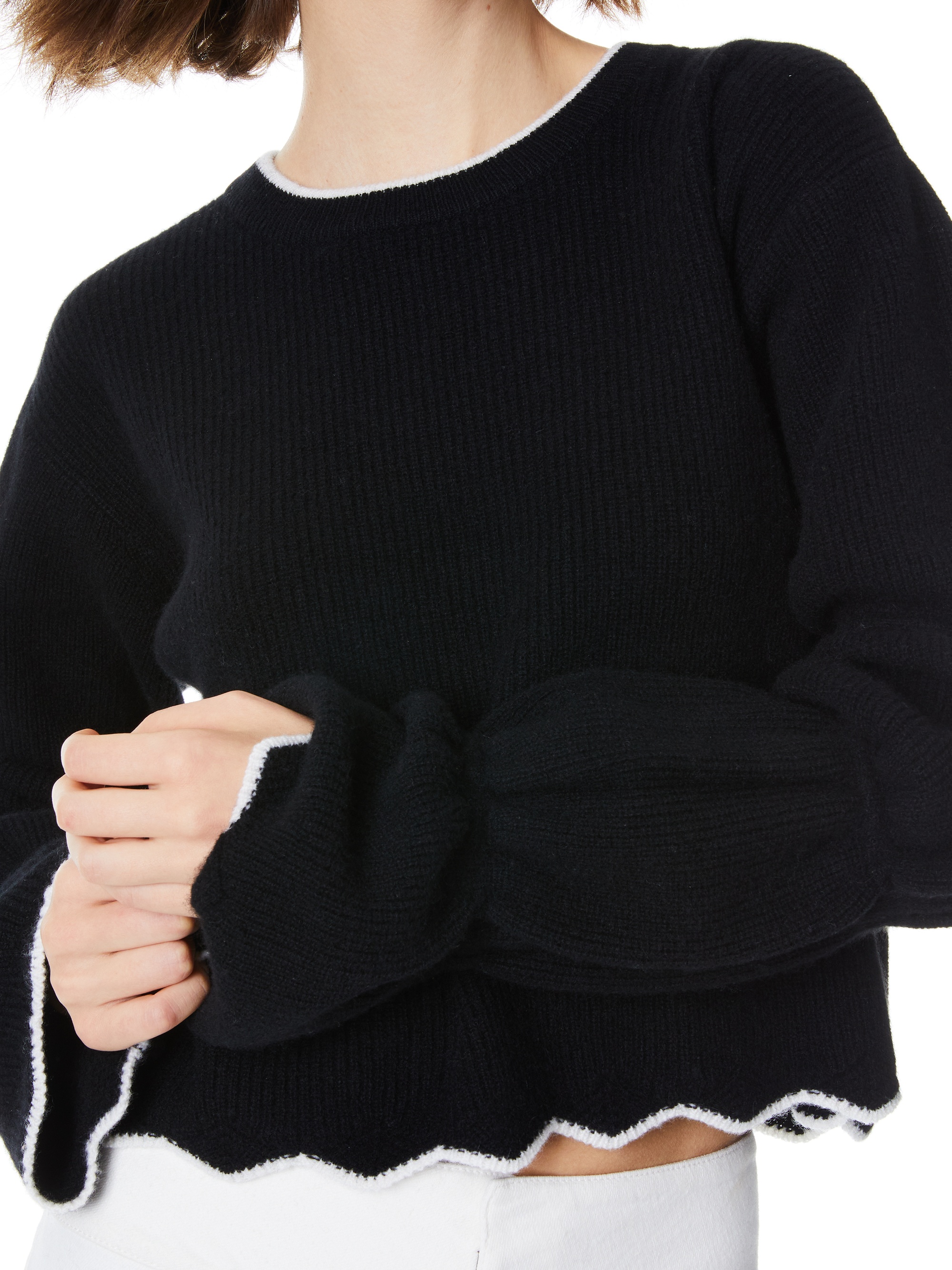 FOSS PUFF SLEEVE CROPPED PULLOVER - 5