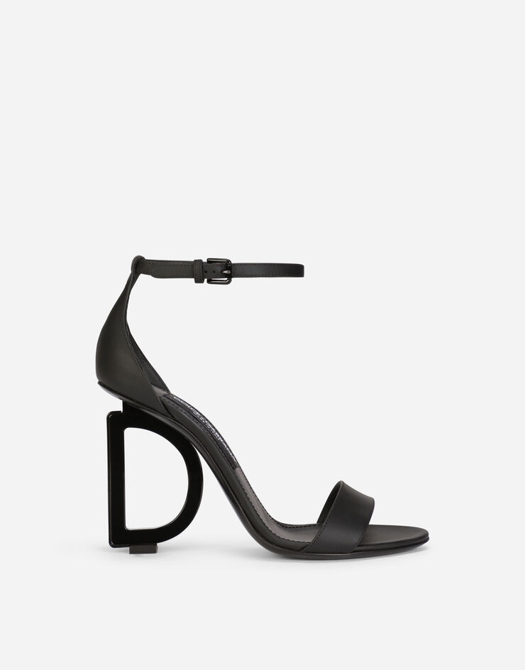 Calfskin nappa sandals with DG heel - 1