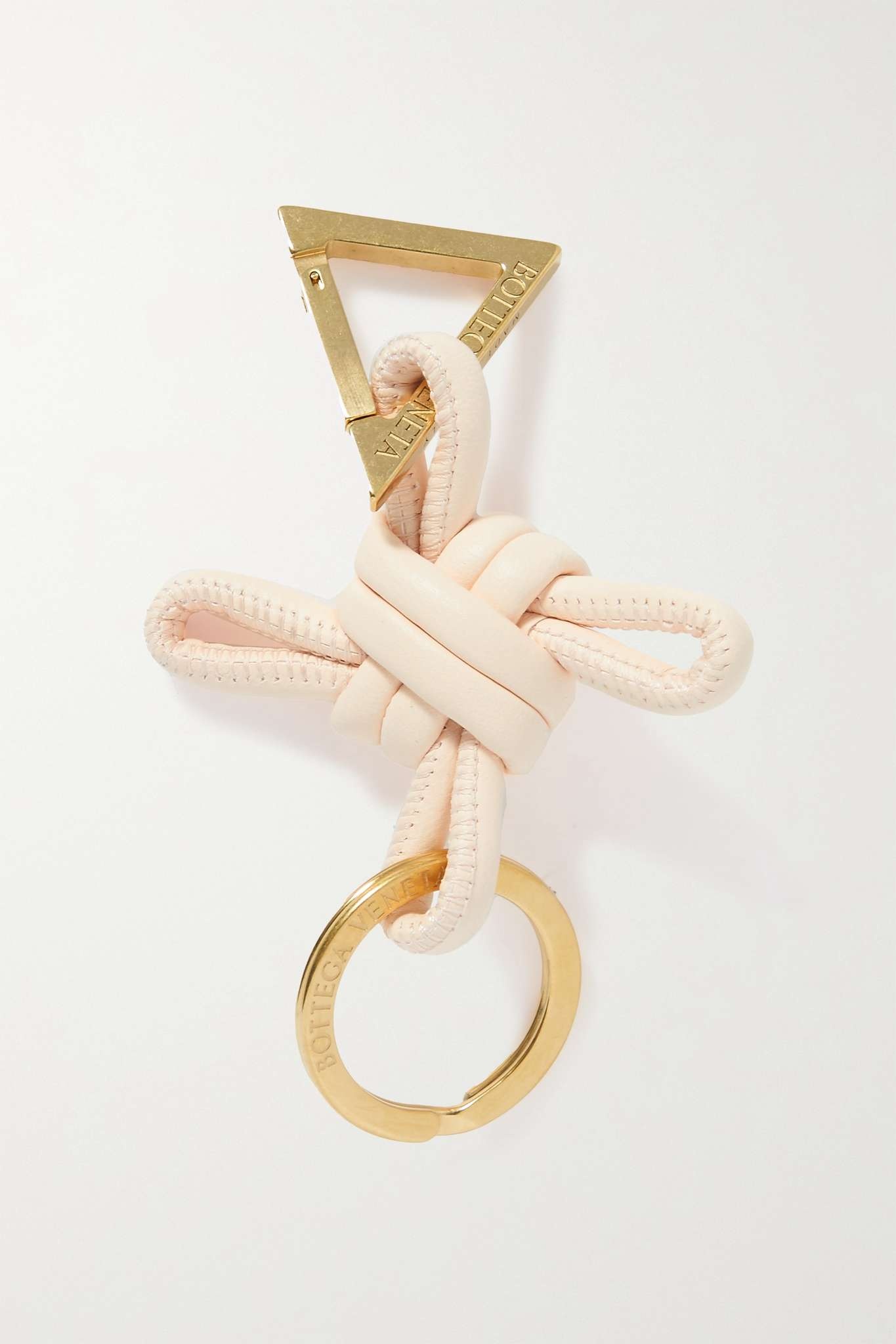 Knotted leather keyring - 1