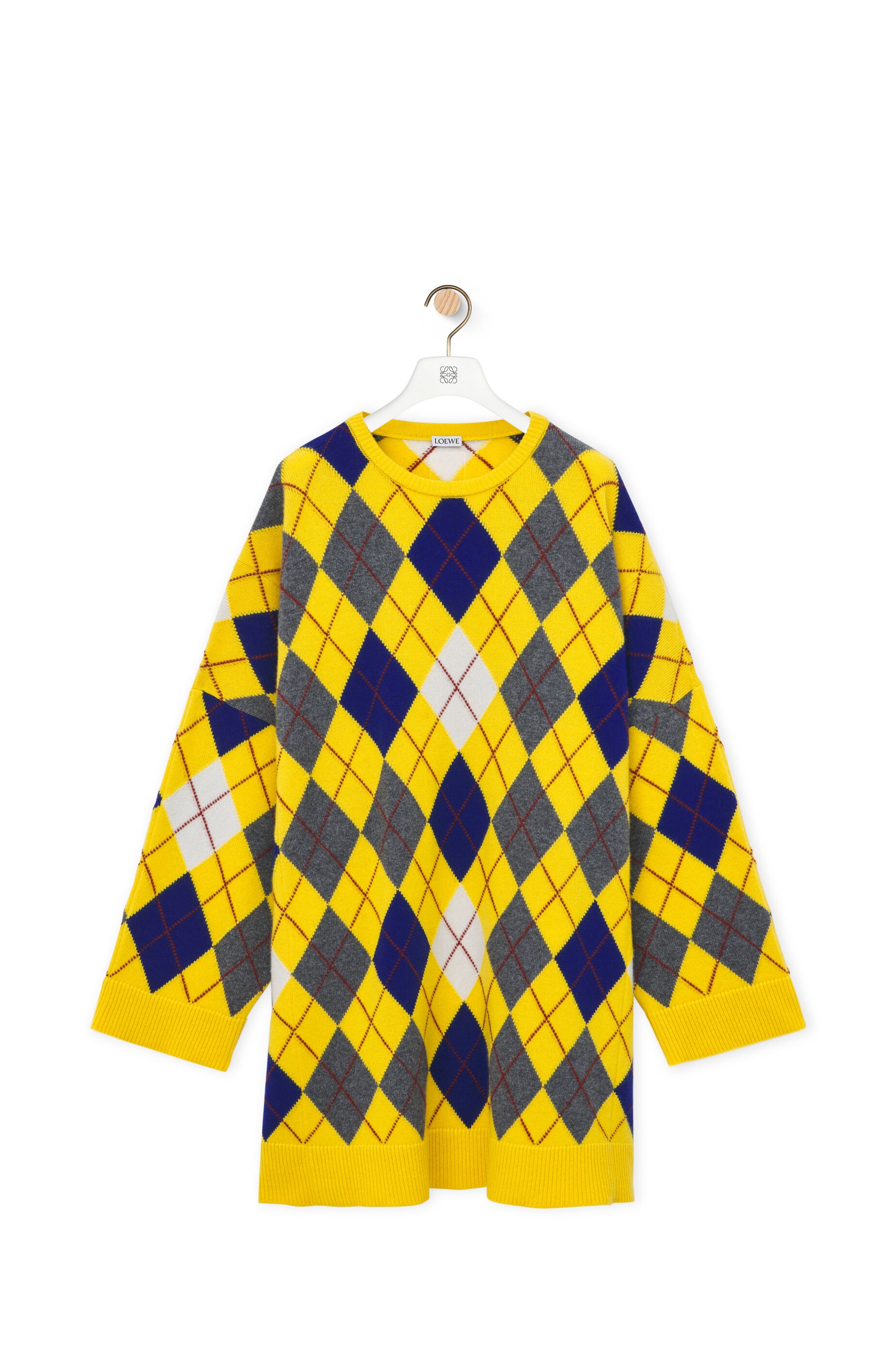 Argyle dress in wool - 1