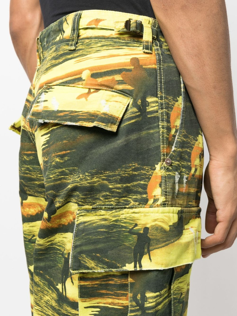 graphic-print cargo trousers 5