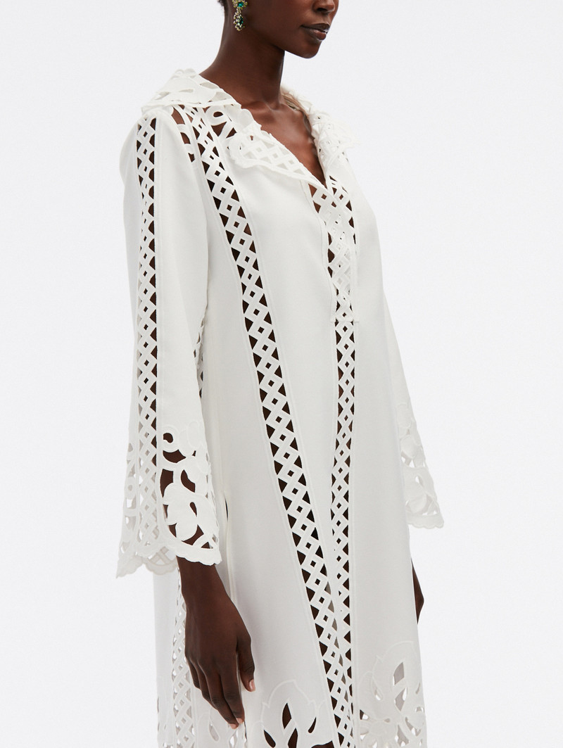 FLORAL TRELLIS GUIPURE TUNIC 4