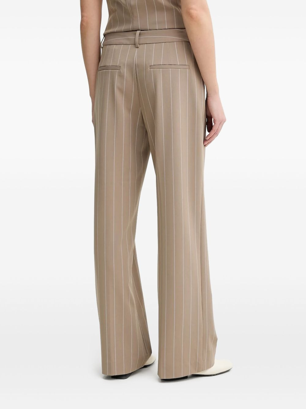 pinstripe tailored trousers - 2