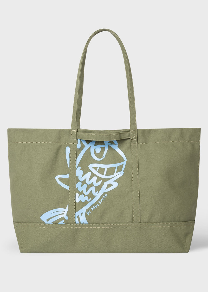 Green 'Fish' Tote Bag 1
