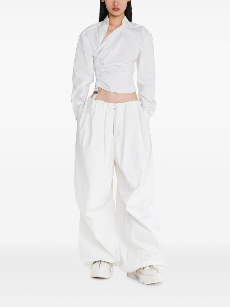 Dion Lee asymmetric gathered shirt outlook