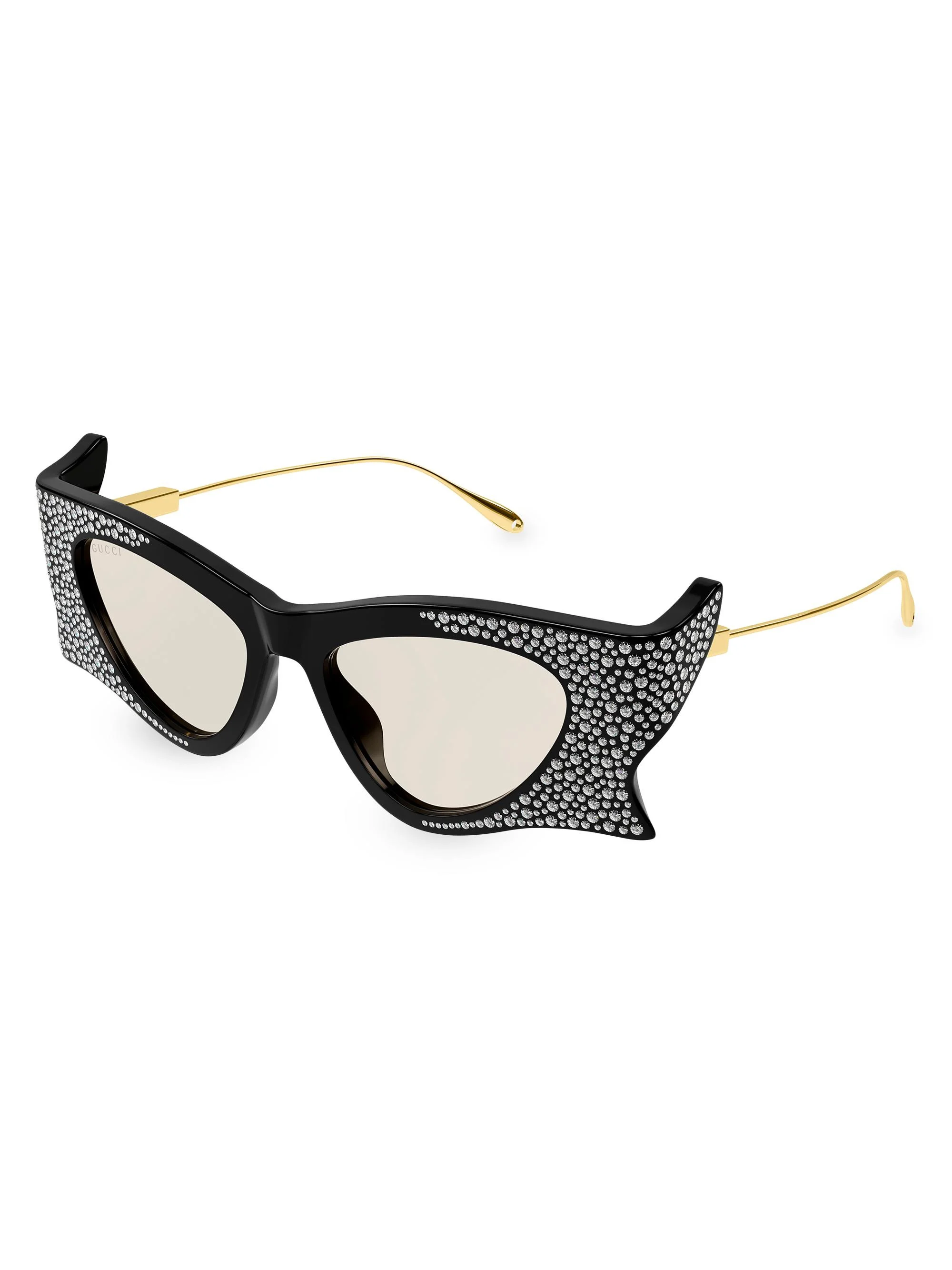 Crystal-embellished cat-eye sunglasses - 1