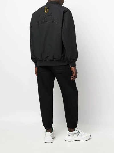 White Mountaineering embroidered-logo detail bomber jacket outlook