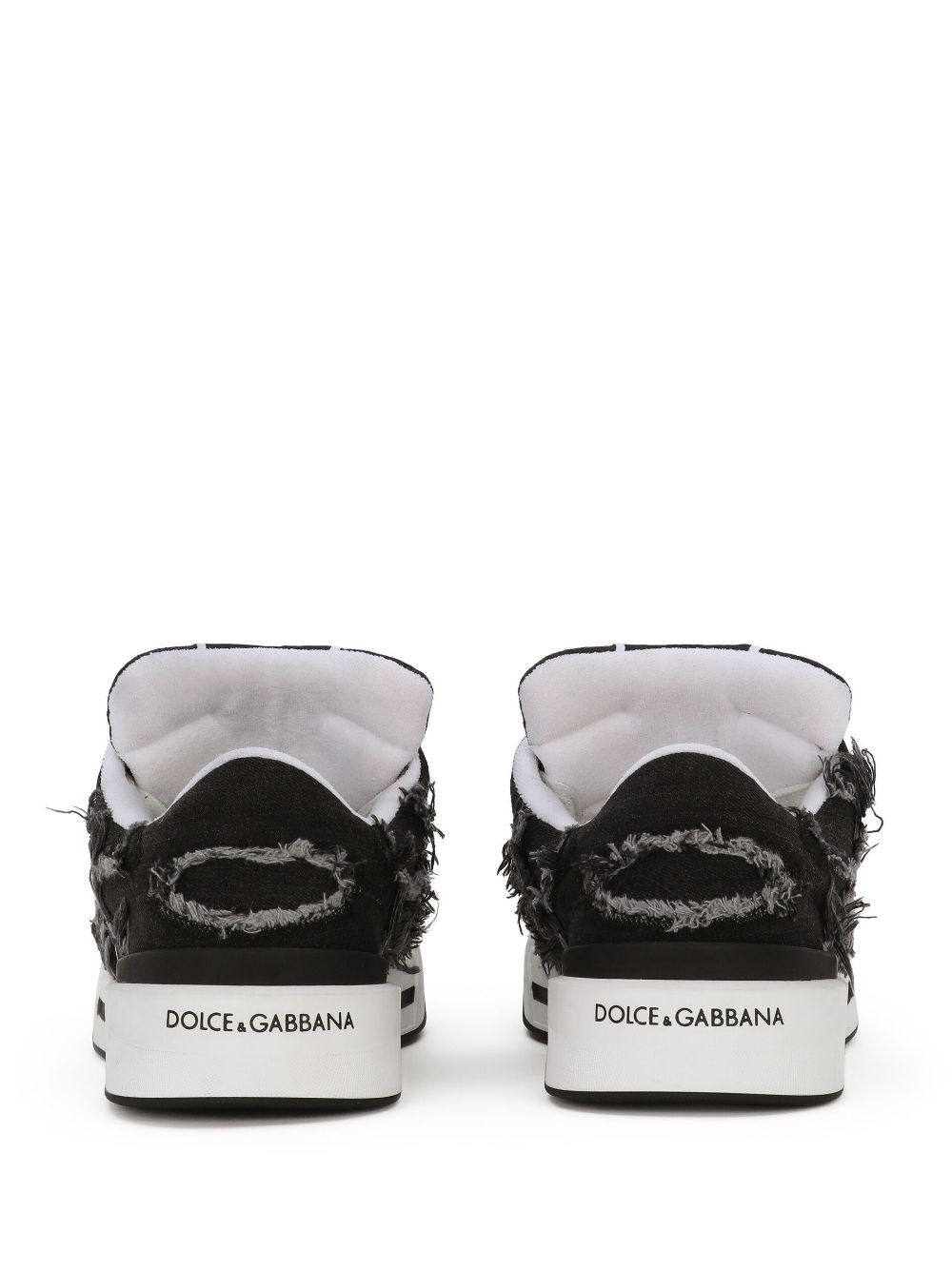 New Roma fray-trim sneakers - 3