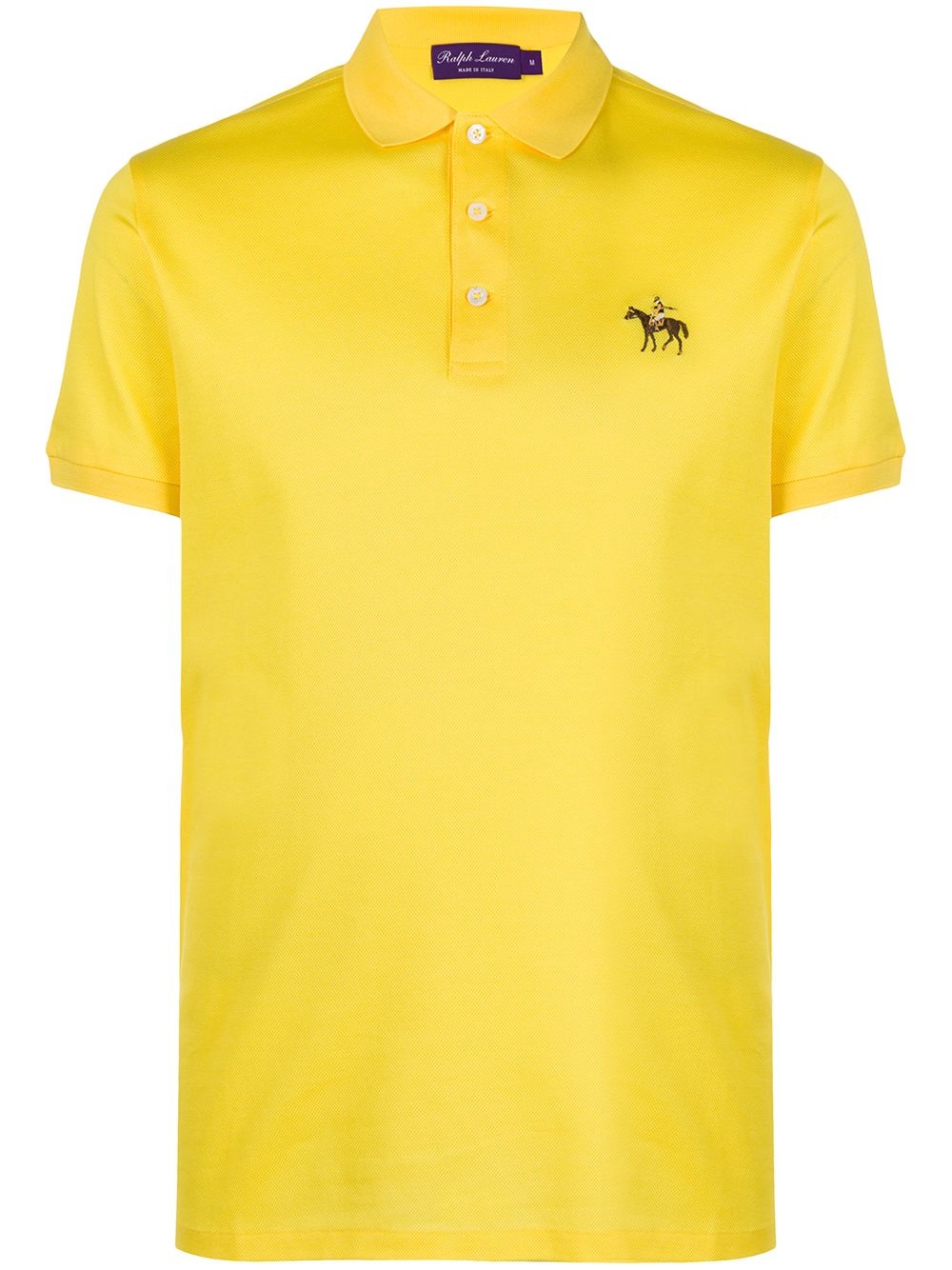 logo embroidered polo shirt - 1