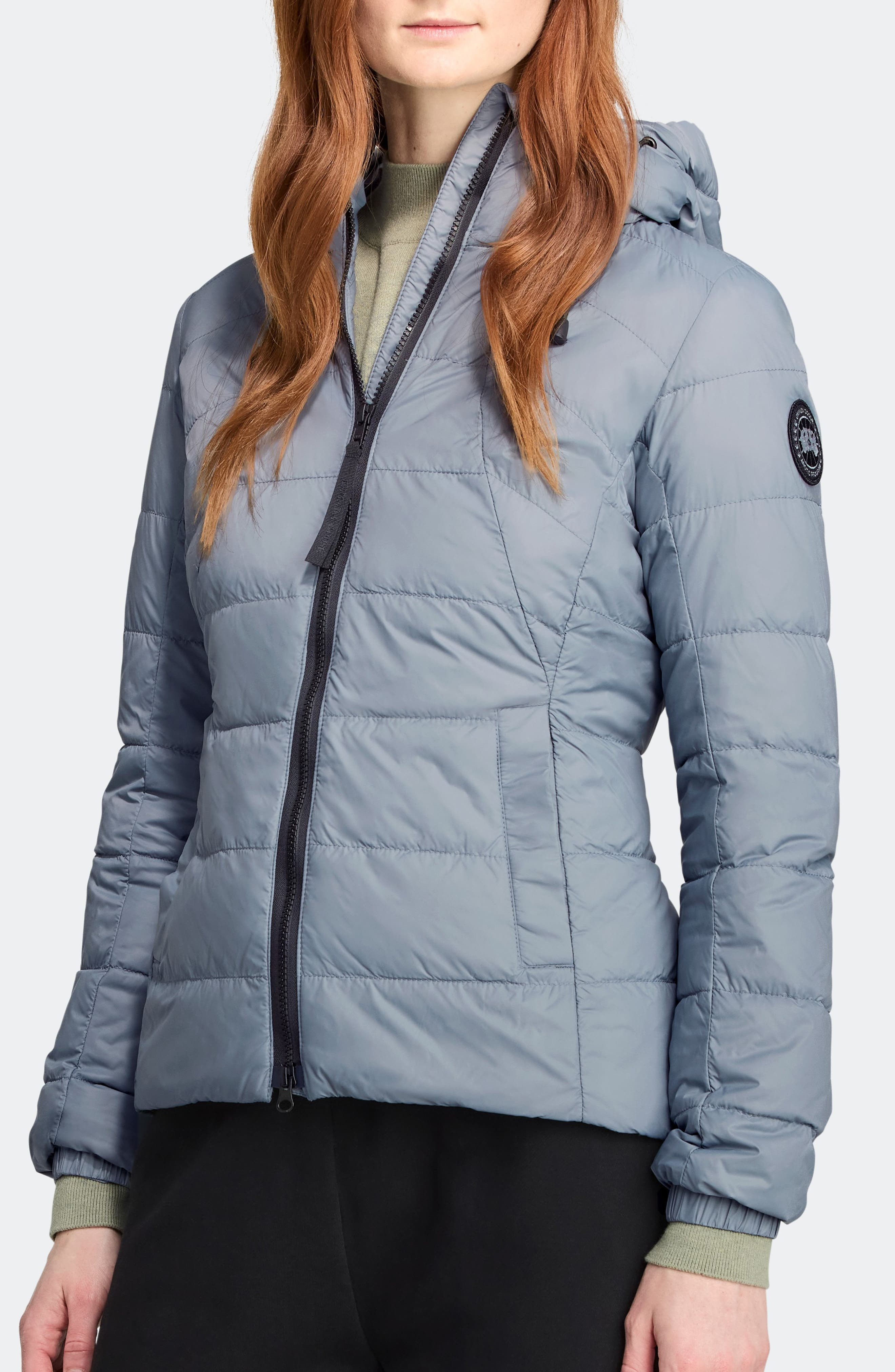 Canada Goose Abbott Hooded 750 Fill Power Down Jacket in Light Ozone Blue at Nordstrom - 1