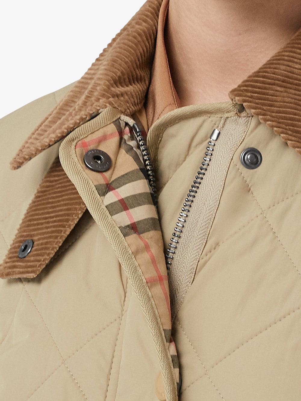 diamond quilted barn jacket - 5
