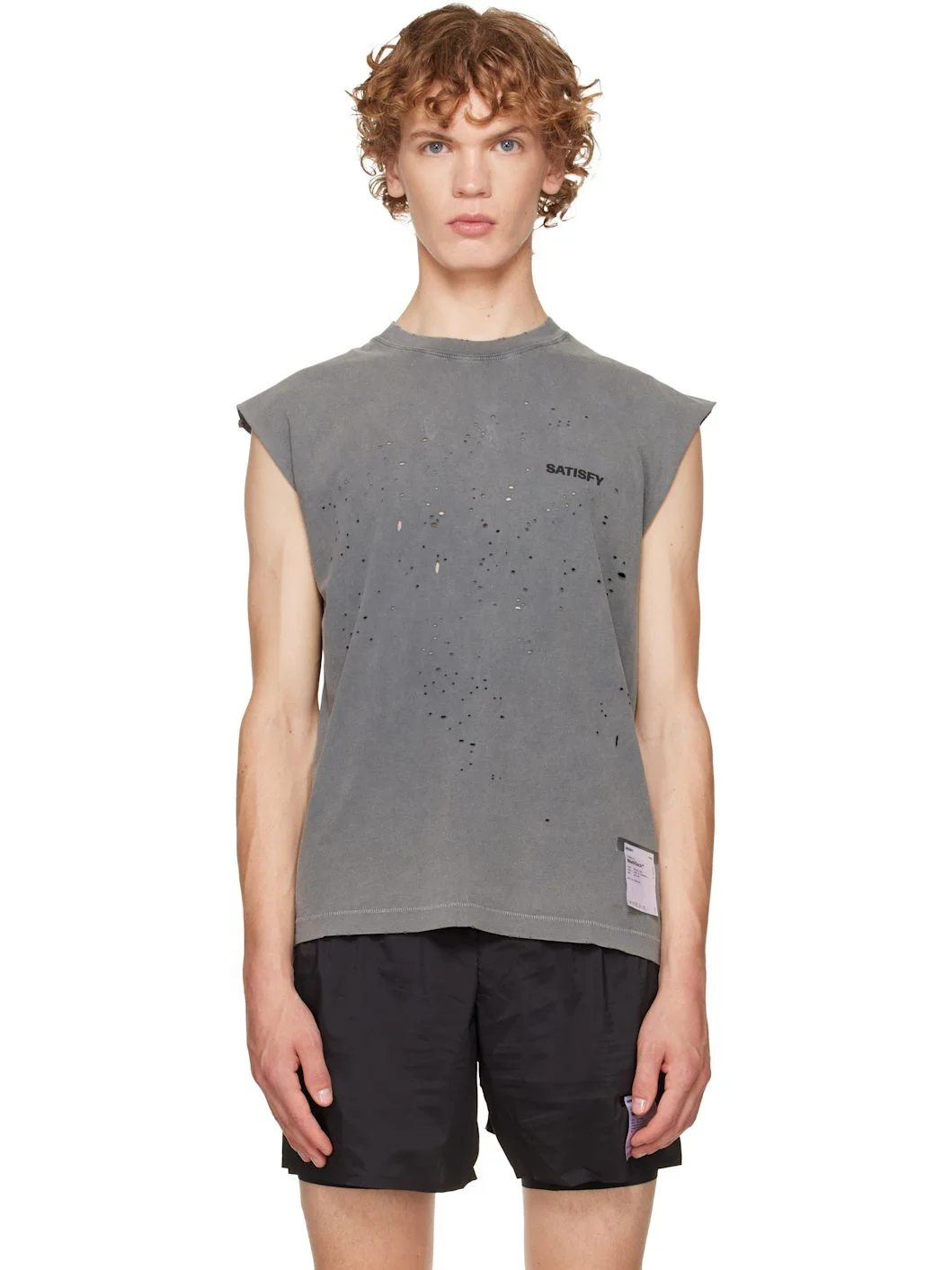 Gray MothTech Muscle Tank Top - 1