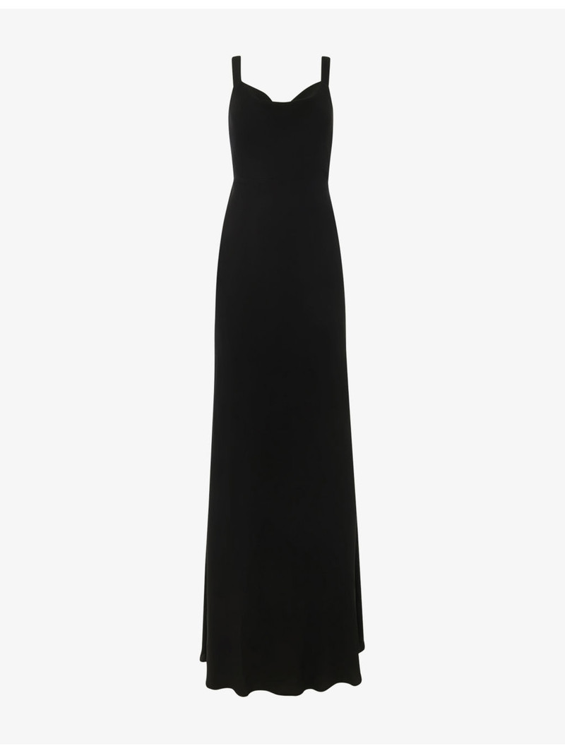 Thea Cowl-Neck Satin Maxi Dress 1