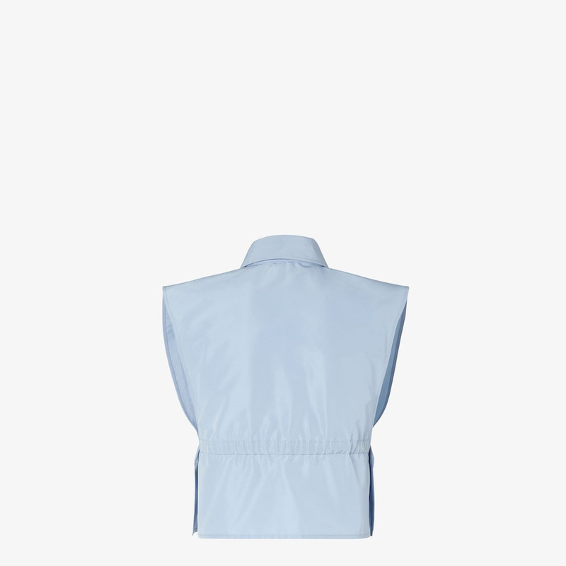 Top Light blue faille top 2