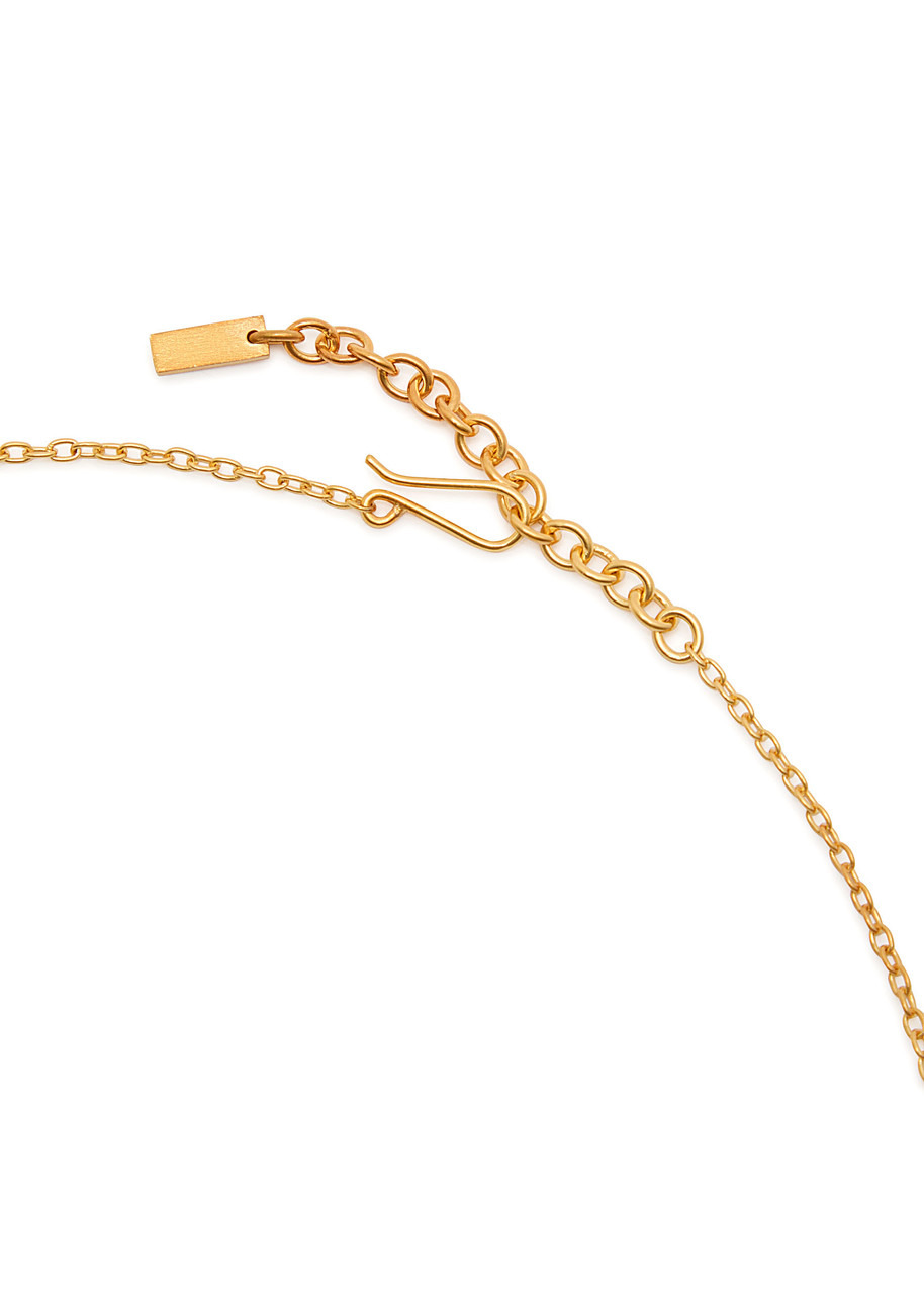 Completedworks Floral Charm-embellished 18kt Gold-plated Necklace - 4