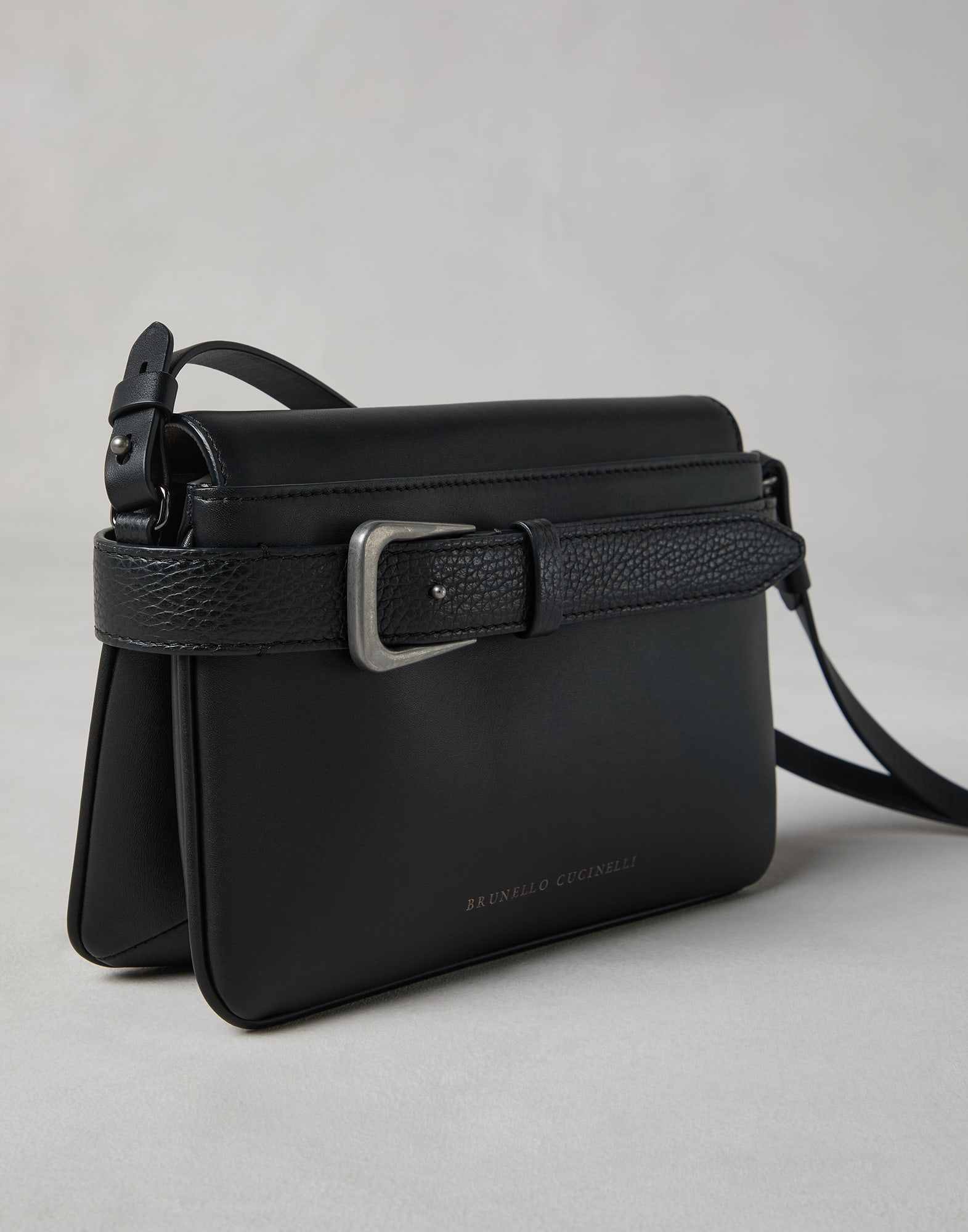 Sartorial small cross-body bag in calfskin - 3