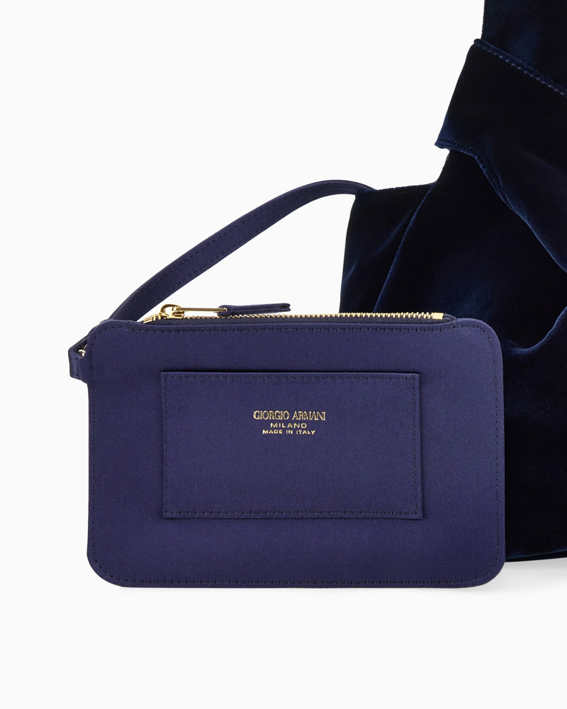 SCULPTURAL VELVET HANDBAG WITH KNOTTED HANDLE 5