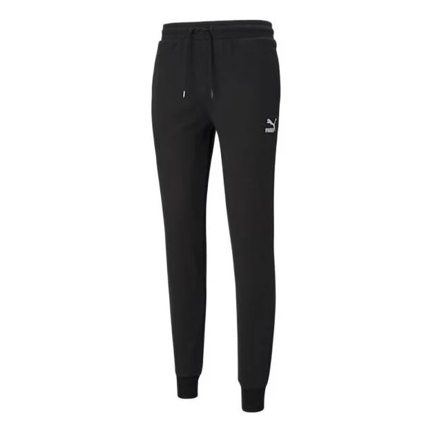 PUMA Classics Cuffed Sweatpants 'Black White' 530090-01 - 1