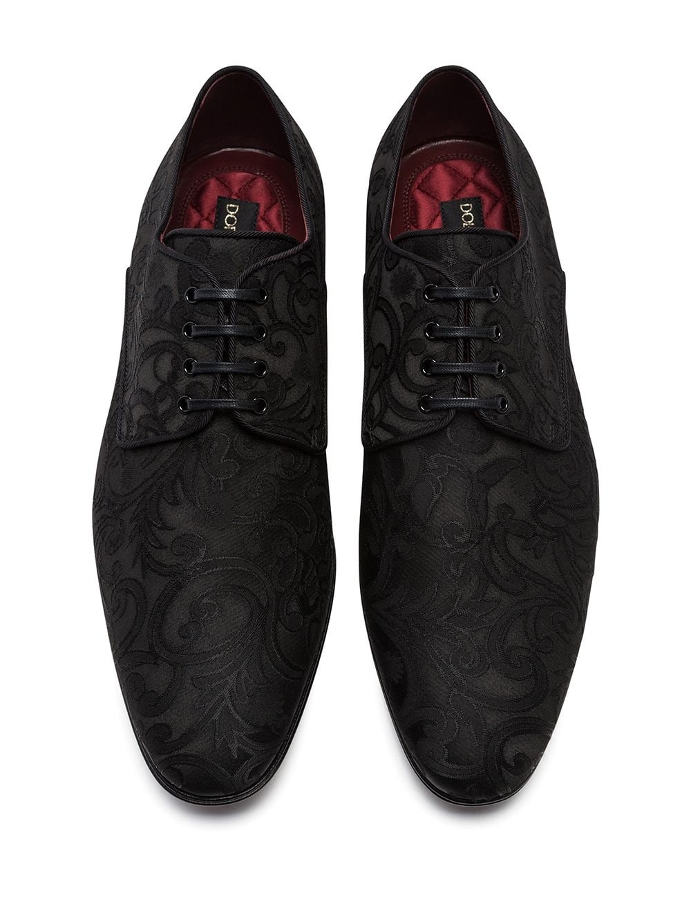 ornamental-jacquard Derby shoes - 4