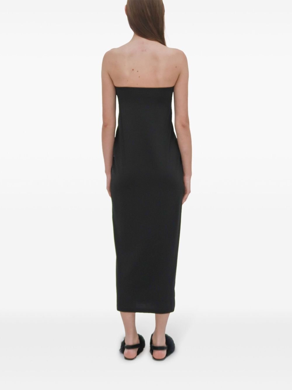 twist strapless maxi dress - 5