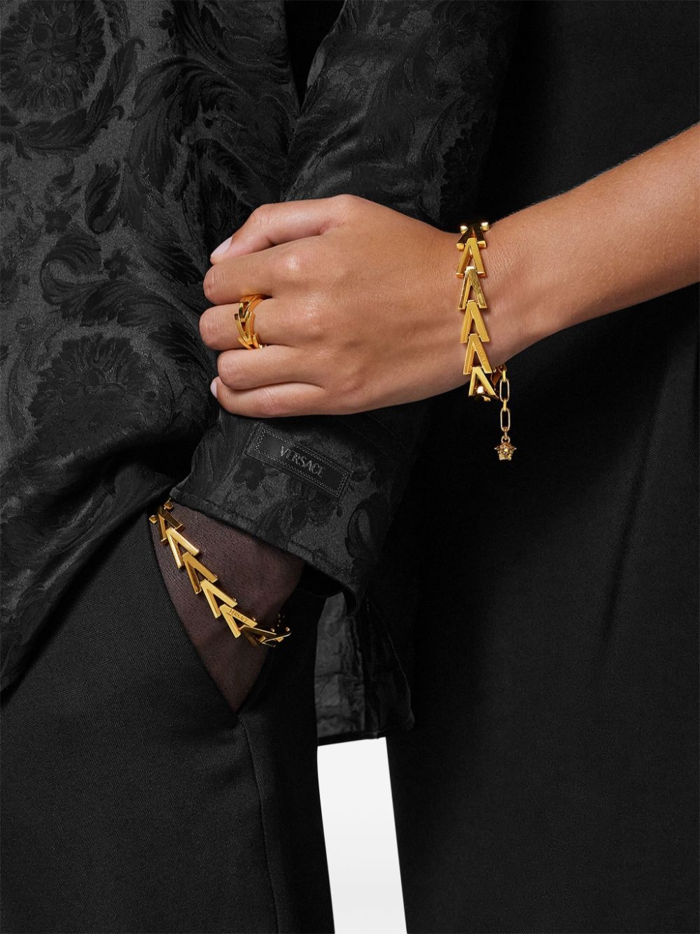 logo chain bracelet - 3