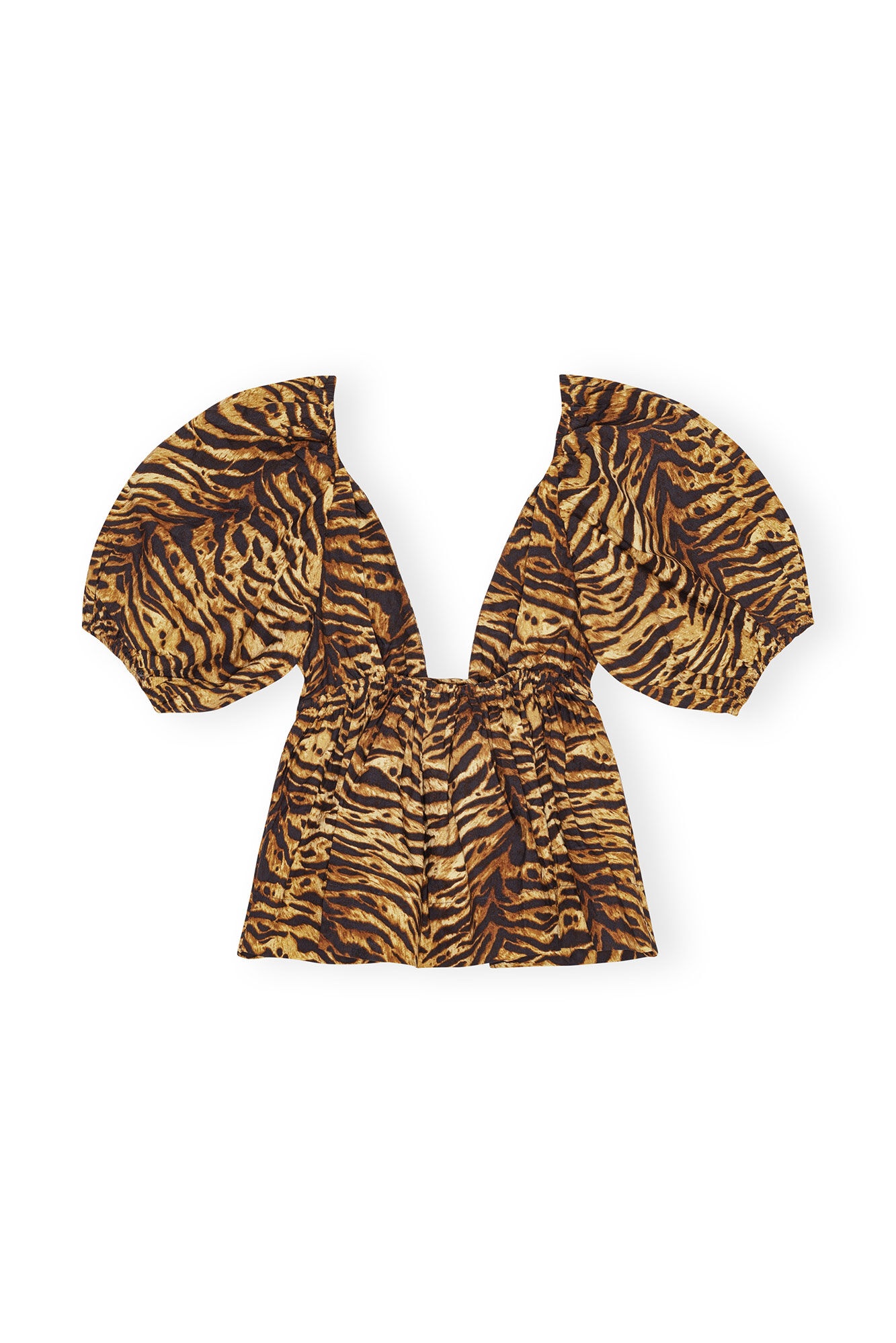 ANIMAL PRINTED COTTON BLOUSE - 1