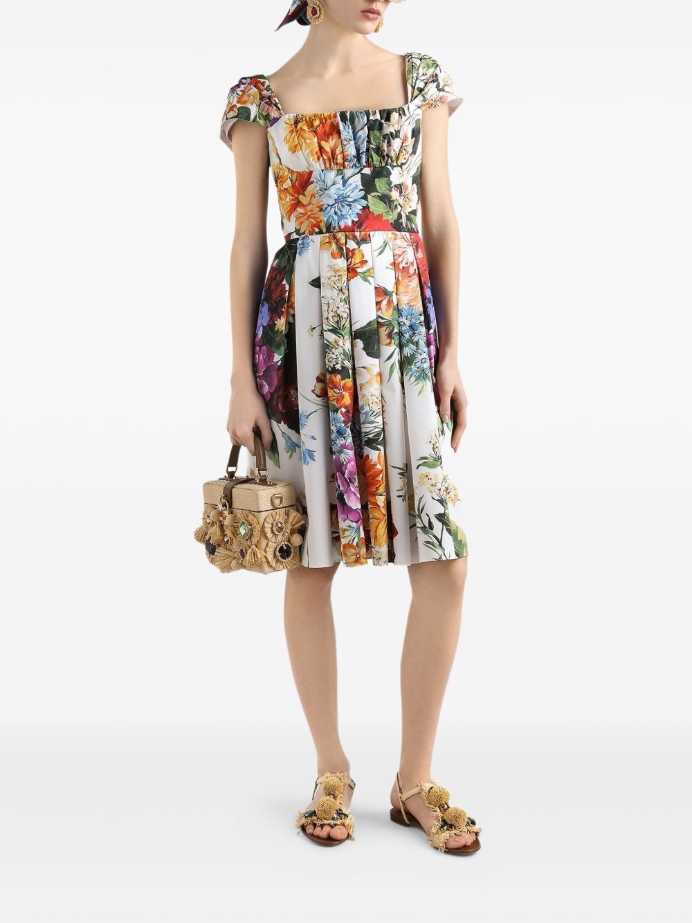 floral-print dress - 2