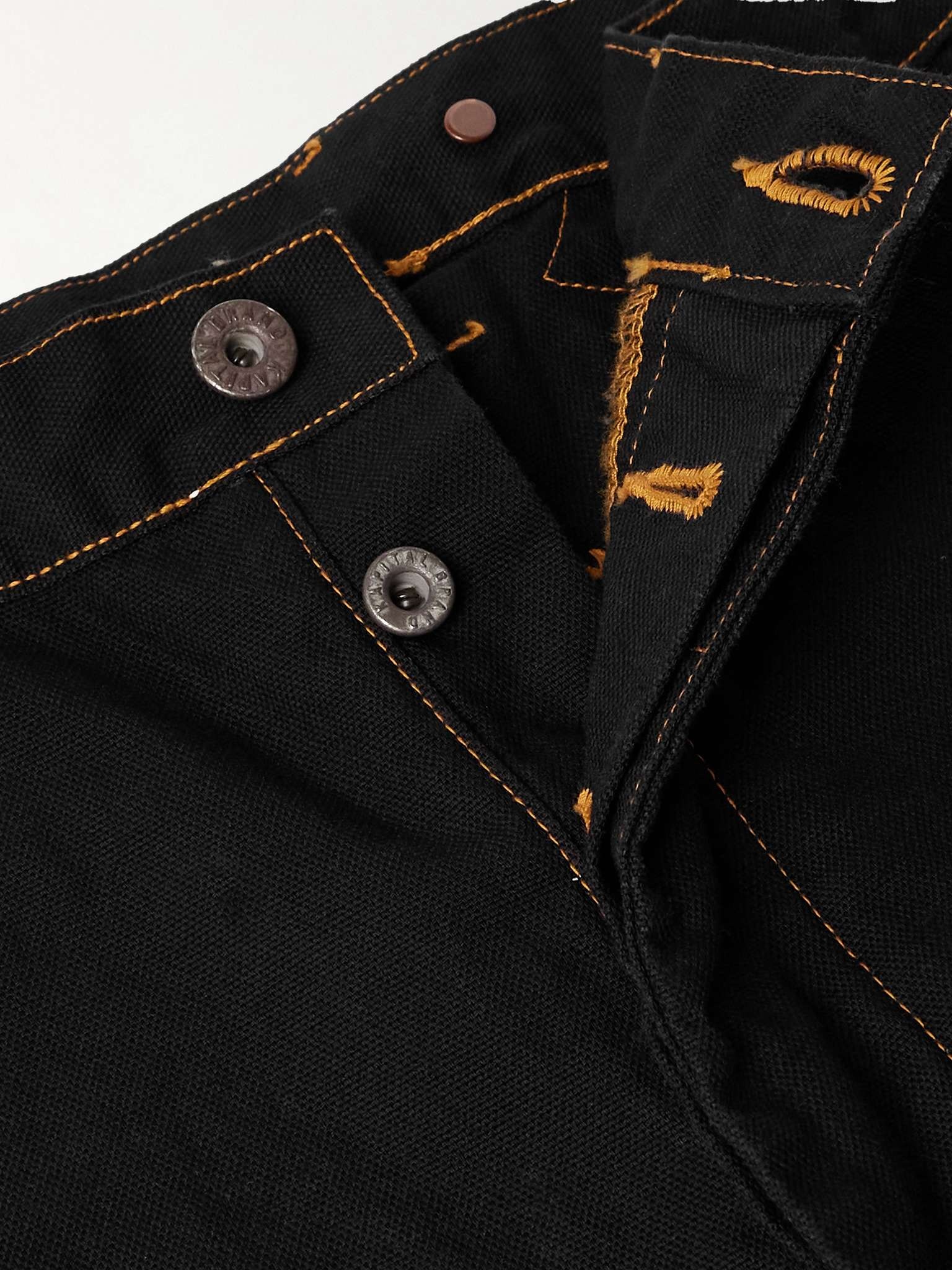 Lumber Straight-Leg Embroidered Cotton-Canvas Cargo Trousers - 6