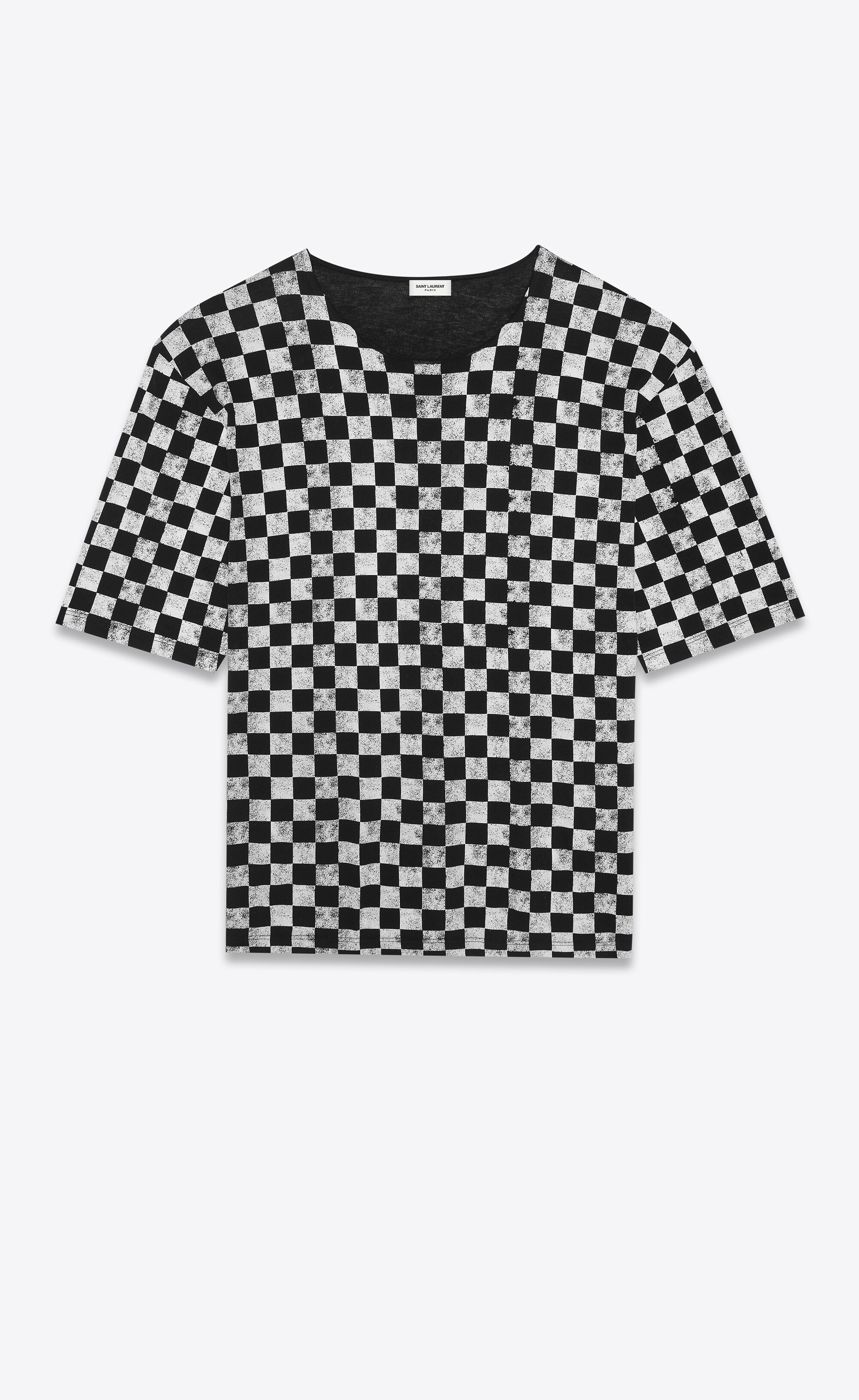 saint laurent checkerboard t-shirt - 1