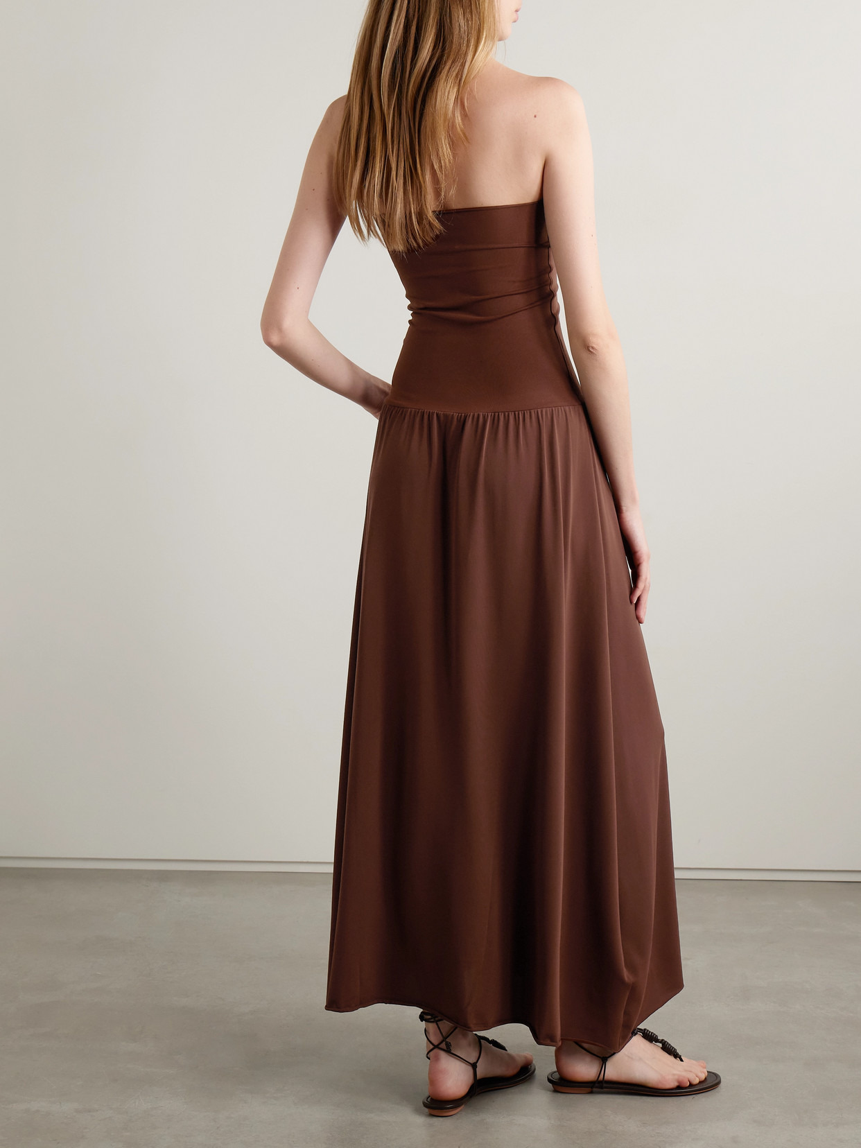 Oda Strapless Stretch-jersey Maxi Dress - 3
