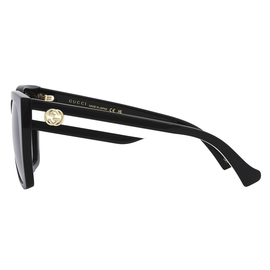 Open Box - Gucci Grey Gradient Butterfly Ladies Sunglasses GG1300S 004 55 - 5