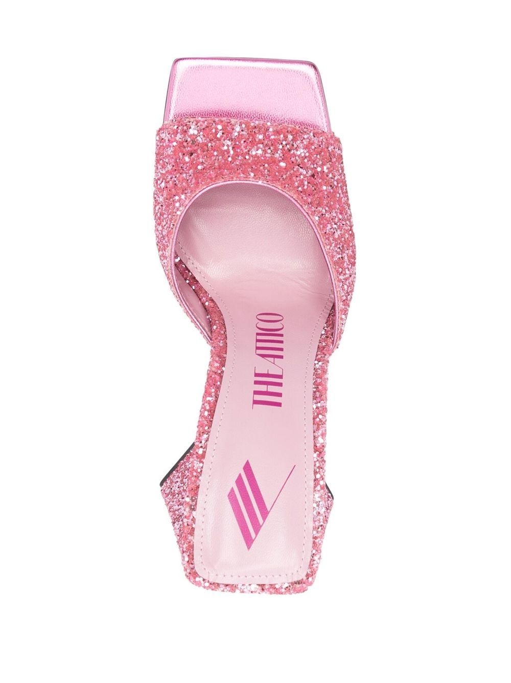 Devon 115mm sequin-embellished mules - 4