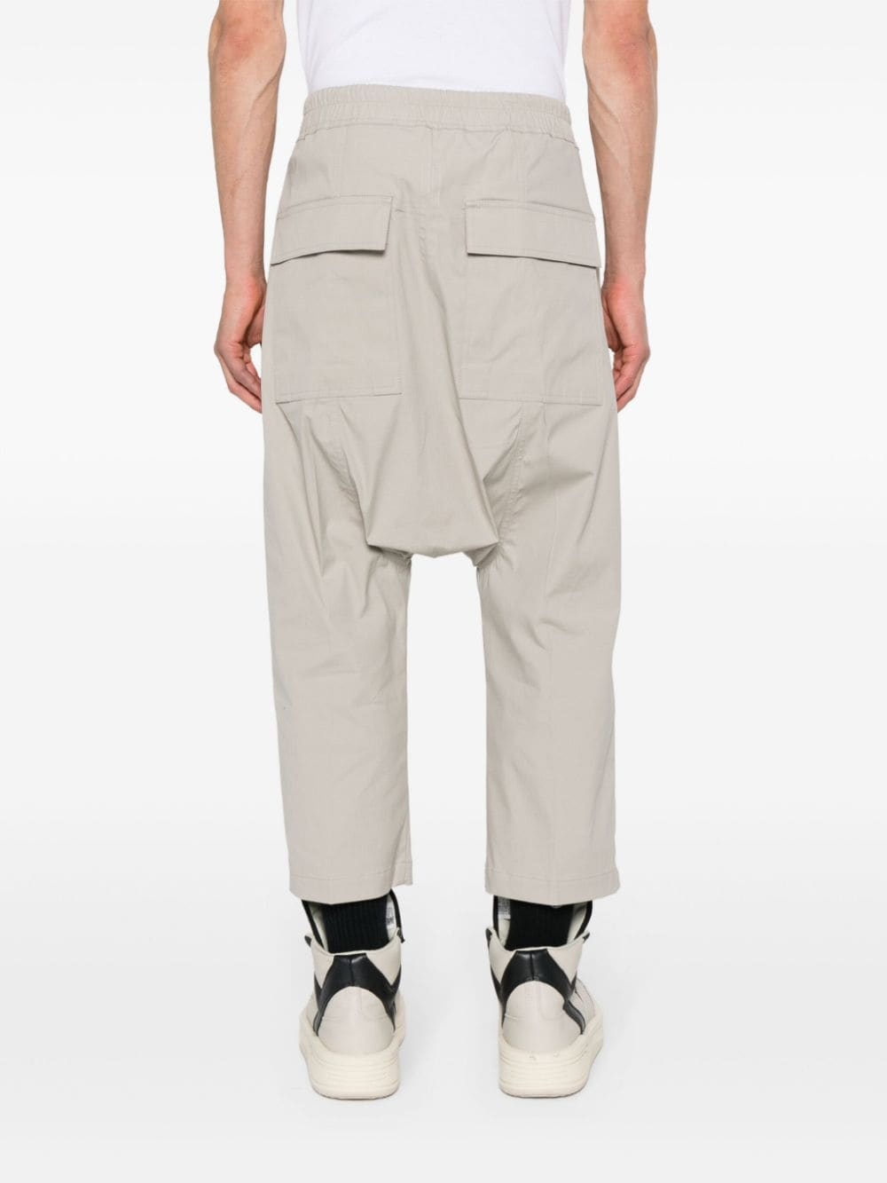 drop-crotch cargo trousers - 4