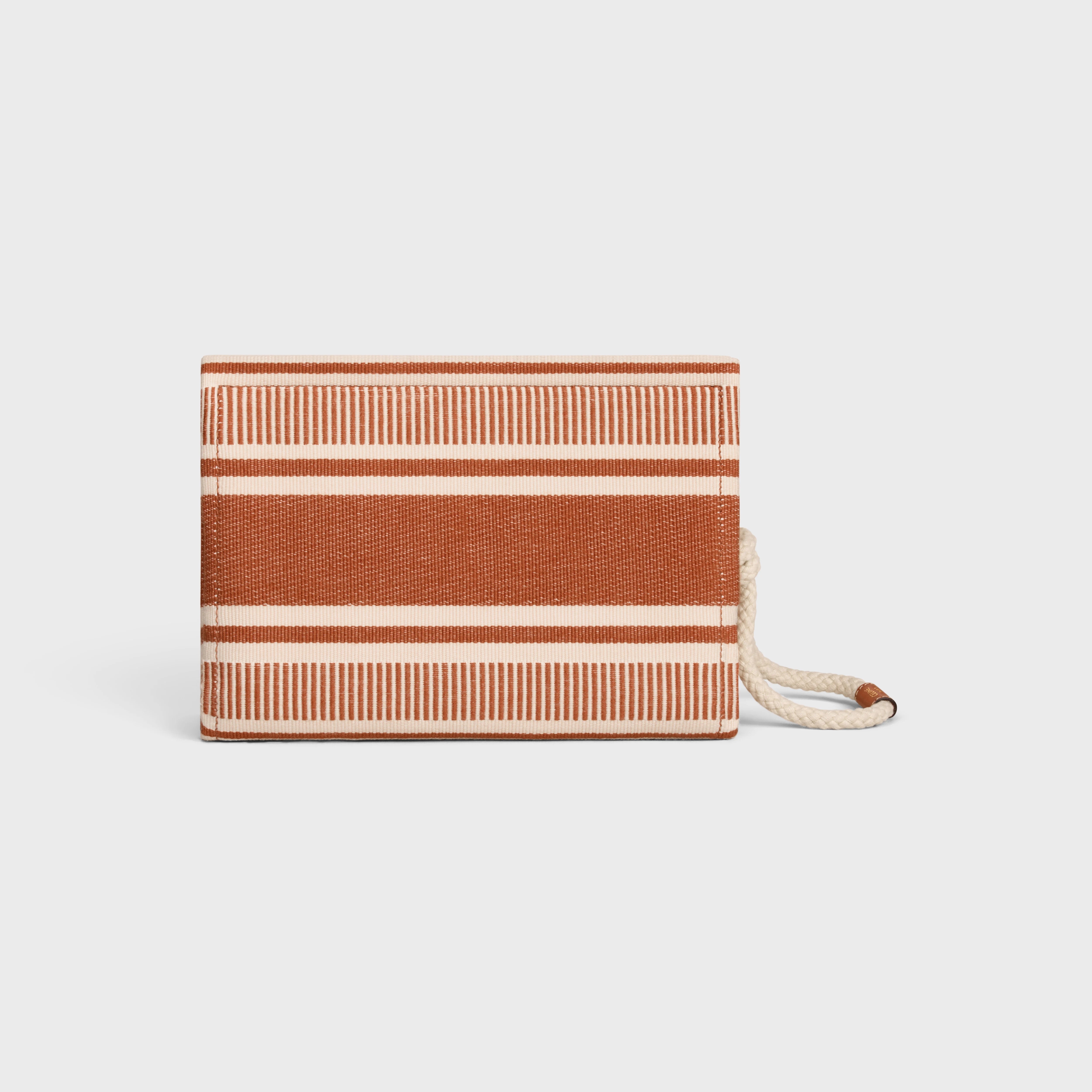 THAIS POUCH in STRIPED TEXTILE WITH CELINE - 3