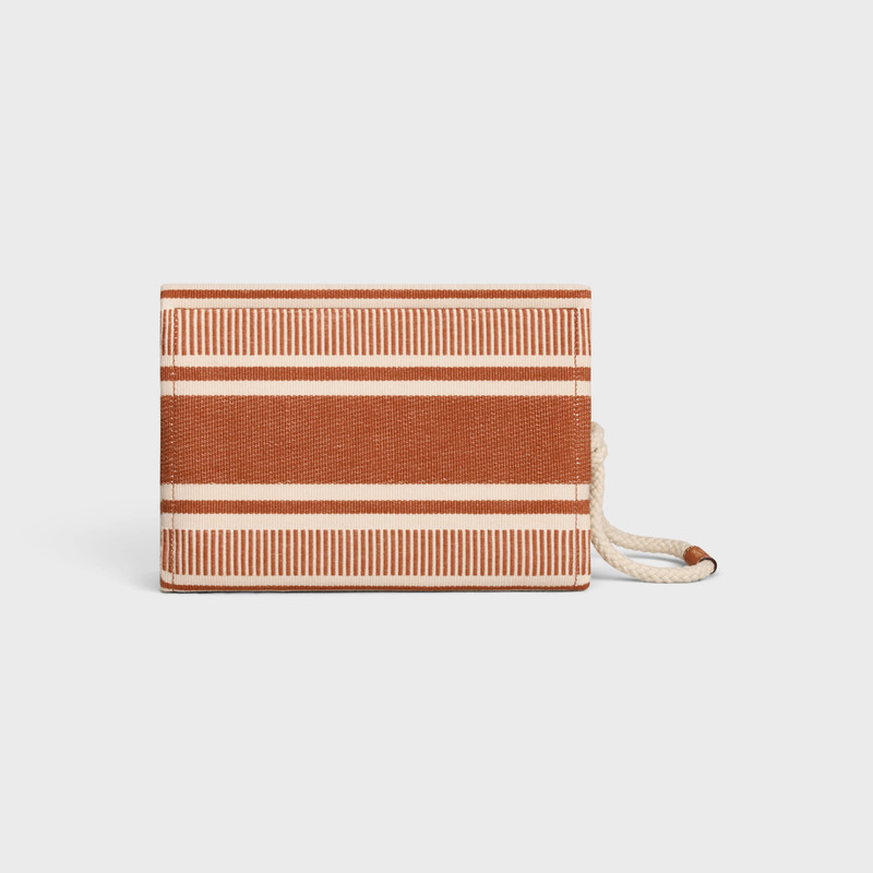 THAIS POUCH in STRIPED TEXTILE WITH CELINE 3