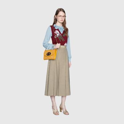 GUCCI Flowers intarsia wool vest outlook