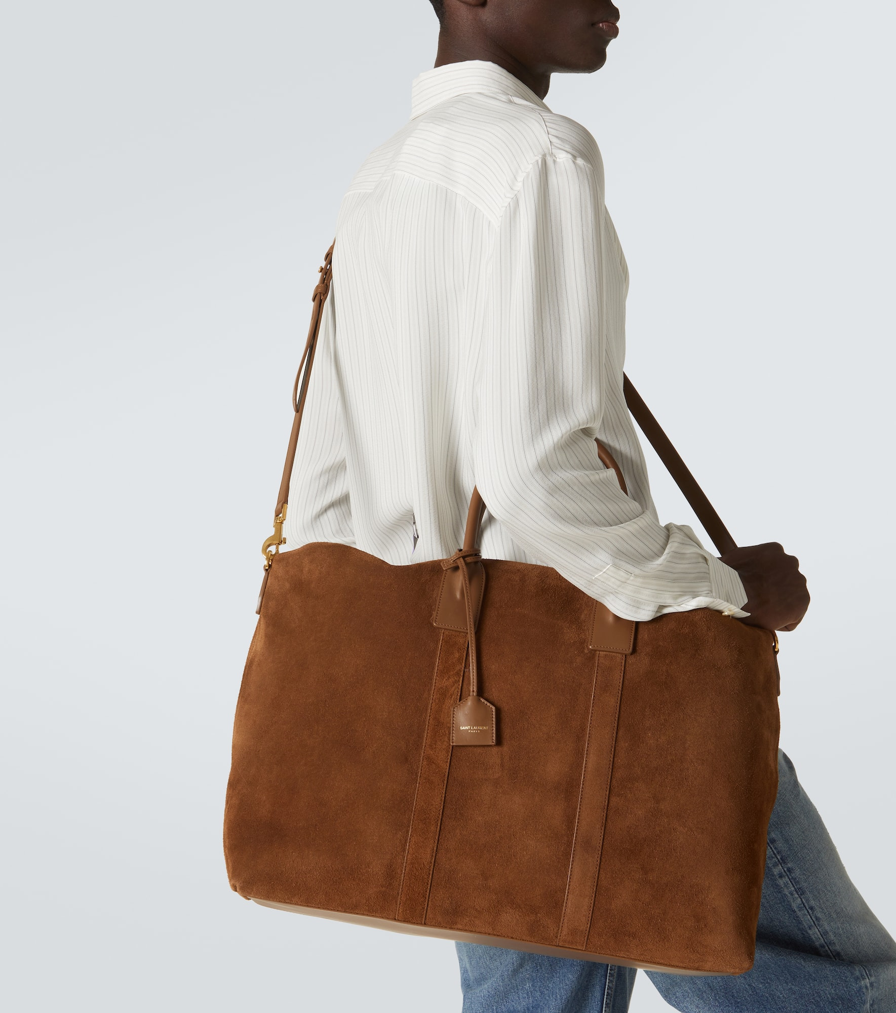 Giant suede bowling bag - 3