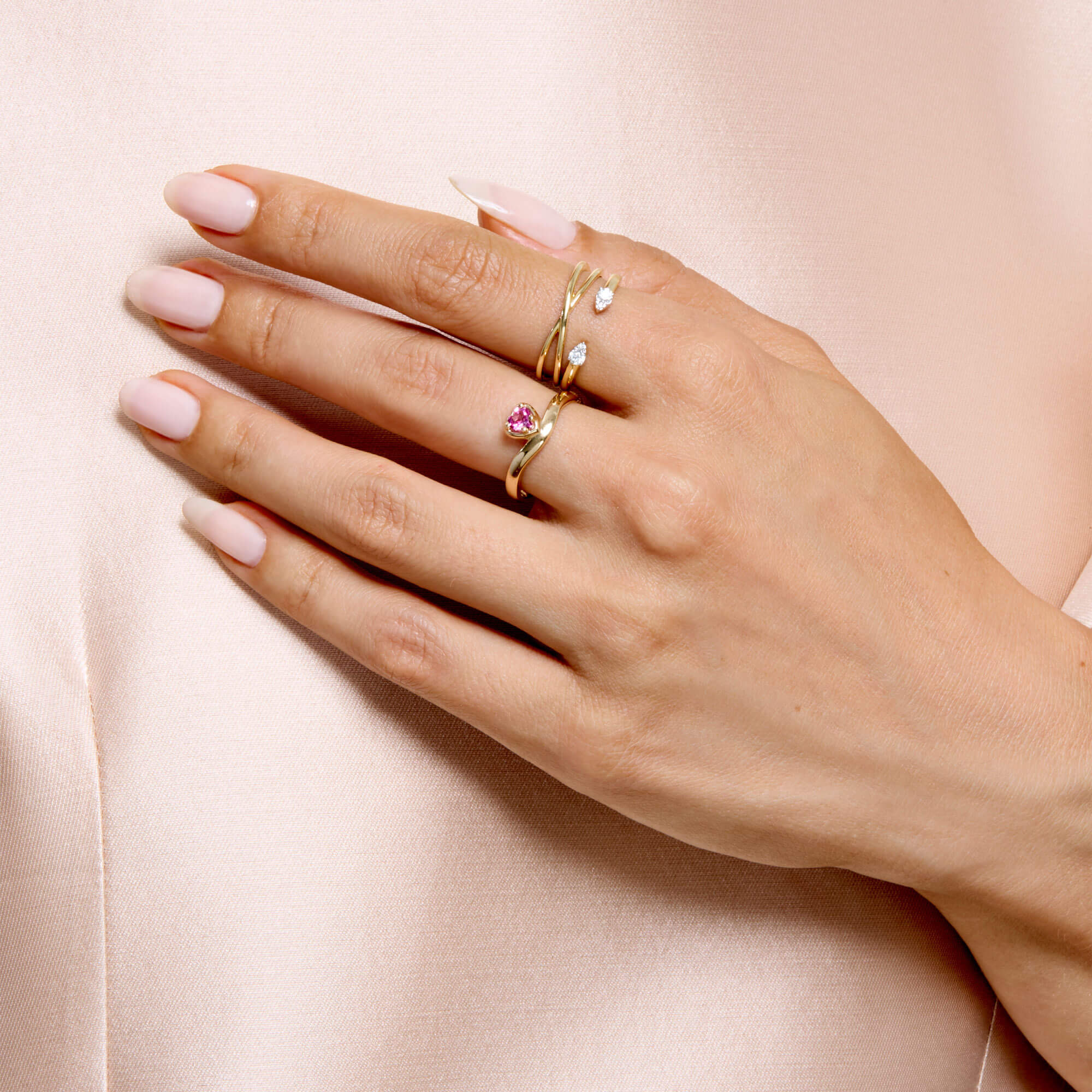 Sweetheart Bonbon Merge Ring - 6