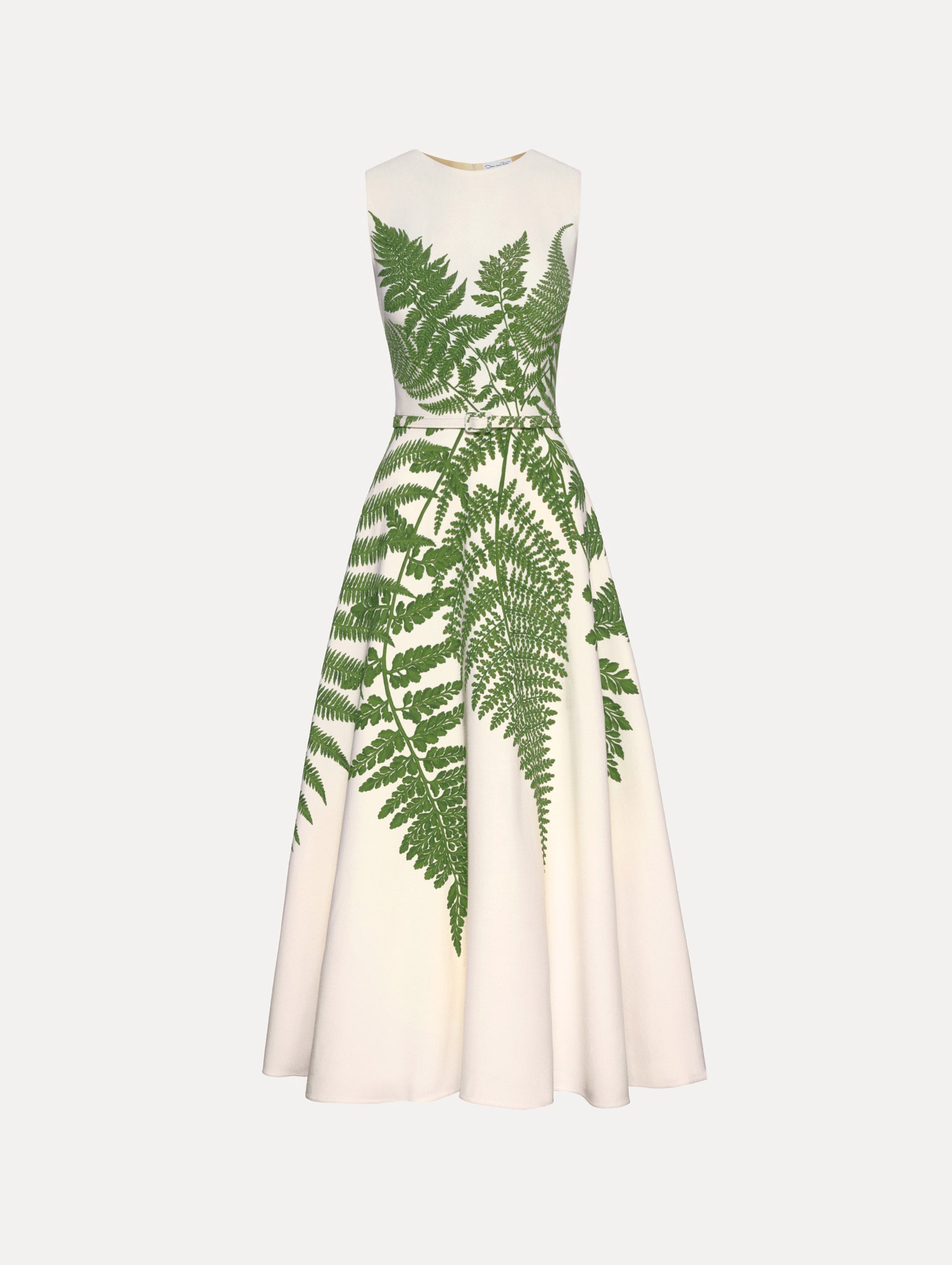 FERN PRINTED WOOL DRESS - 1